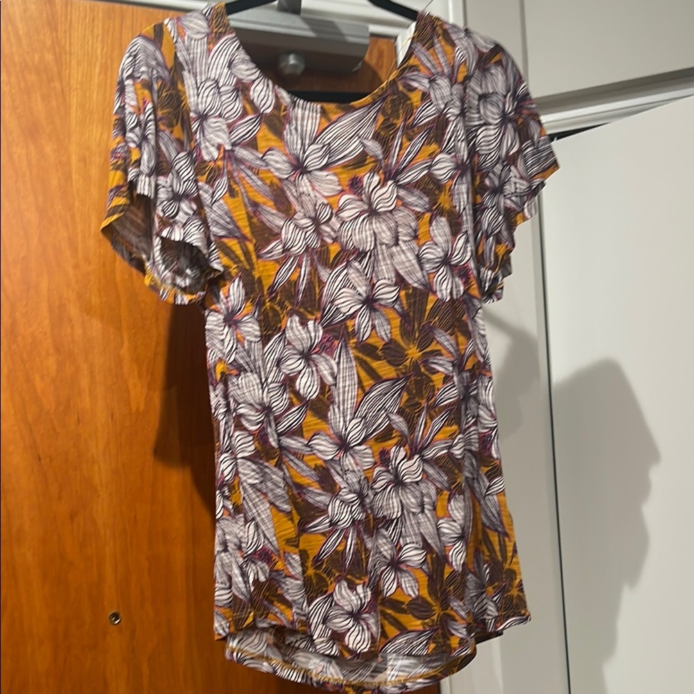 Floral Print Women's Top size L